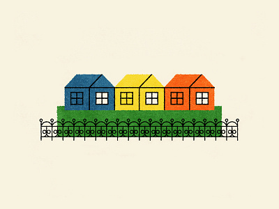 Small Houses color house illustration texture