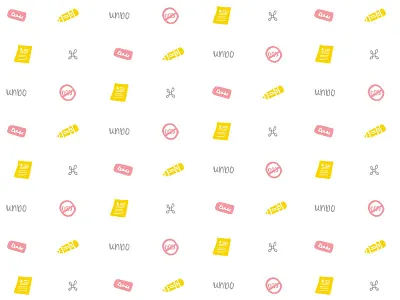 Eraser & Pencil Pin Set Backer Card backer card eraser goods illustration pencil pin stationery supplies