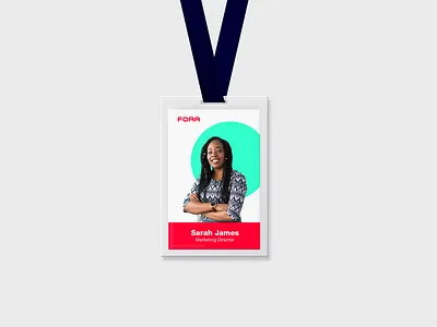 Id Card design for FORA brand branding id card identity illustration logo logomark logotype minimal tech