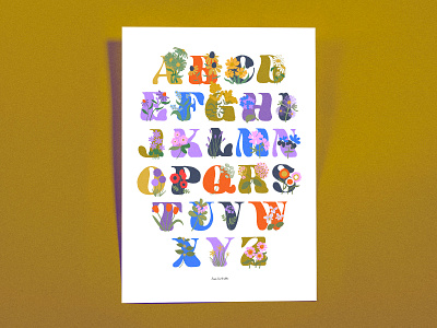 Alphabet Poster alphabet illustration
