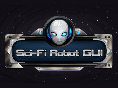 SCI-FI Robot Game UI 2d game game assets gamedev gui sci fi