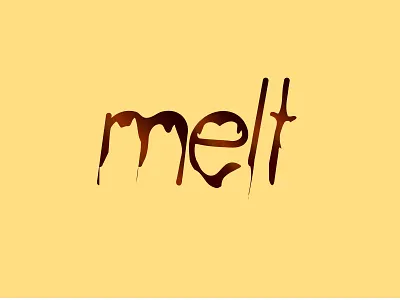 melt animation art design dribbble illustrate illustration illustrator logo typography vector