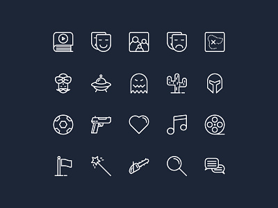 Lenz VOD Genre Icon action app bio design designer drama fantacy genre genre icon history icon icon icon set illustraor illustration minimal movie app movie genre sci fi sport vector