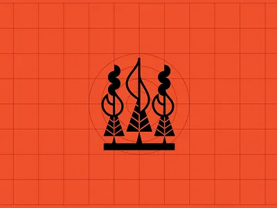 Forest fire ecuador fire forest geometry icon icon a day iconography mexico pictogram quito symbol tree vector