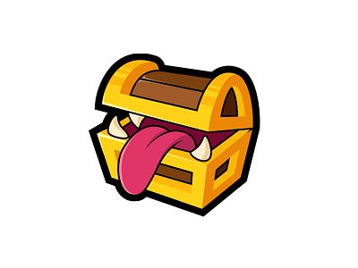 Hungry Chest chest design game games happy hungry illustration logo mimic studio vector