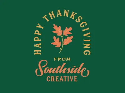 Happy Thanksgiving badge fall illustration lettering logo thanksgiving typography