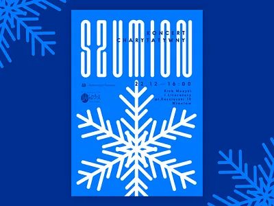 Szumion II — 2018 Winter Edition minimal plakat poster poster art snowflake tricolor type typography winter