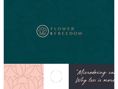 Flower & Freedom Snapshot brand branding cannabis identity logo palette pattern