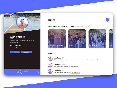 Daily UI #006 - User Profile 006 daily ui profile