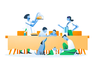 Happy Thanksgiving! baby dining table dog family holiday sendgrid thanks thanksgiving turkey