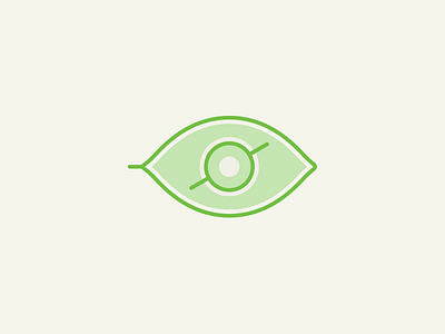 Leaf / Eye eye icon illustration leaf nature observe plant watch