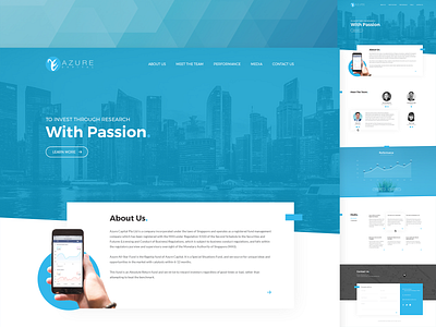 'Sample' Web Mockup busines clean finance onepage singapore singlepage webdeisgn