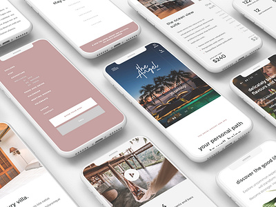 The Angel | Resort and Spa Landing page art direction brand identity branding concept design flat flat design hotel landing page minimal mobile resort responsive ui designer ui ux ux ux designer web web design website