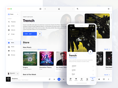 Apple Music Player challenge ciedenwui design desktop mobile music player ui playlists ui ux web weekly