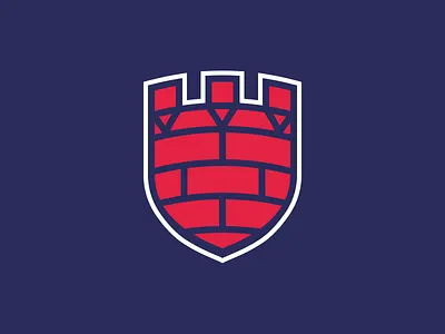 Jspel logo bricks games logo magic organization shield tower weapon