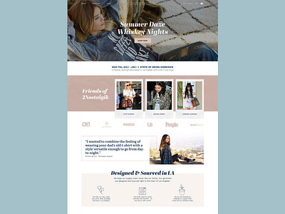 2nostalgik Home Page ecommerce fashion pastel ui website