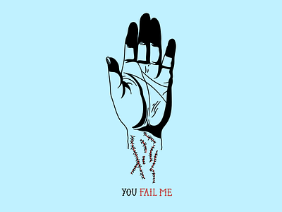 You Fail Me affinity designer band converge hand illustration illustrator ipad merch