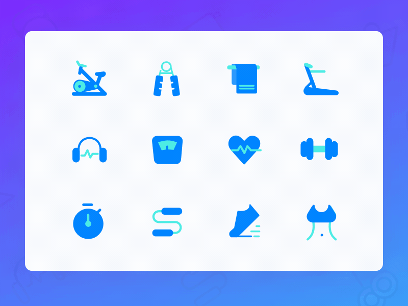 Fitness Icon animation icon