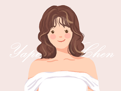 The bride bride girl illustration lady marry wedding wedding card