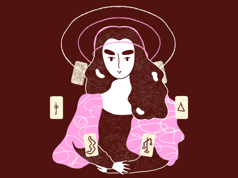 Mona Lisa abstract design drawing gif illustration line art loop