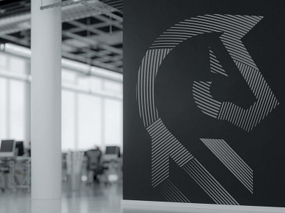 Blackmar Technologies Wall Accent branding logo pattern