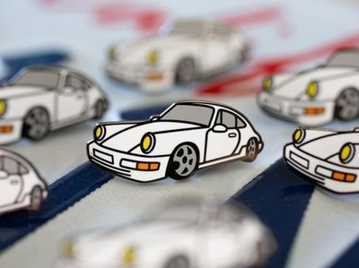 911 Cooled Pin 911 911turbo fashion illustration pin pindesign porsche sportscar