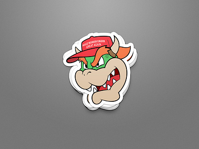 Make Mushroom Kingdom Great Again! art brandidentity branding cartoon creative design digitalart enamel pin flatdesign graphicart graphicdesign illustrator photoshop typedesign typespire vector vectorart