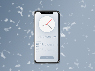 Alarm Phone Design mobile app design photoshop ui ux