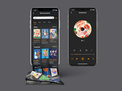 music app app design logo ui ux web