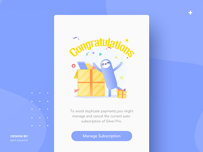 congratulations landing page color face ui 布局 插图 设计