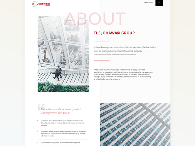 Johawaki About adobe xd corporate website interface design minimal uidesign ux ui website