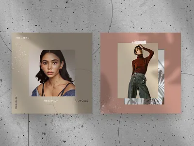 FSHN // branding design digital fashion graphic instagram minimalism social media style ui web