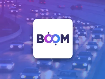 Boom Taxi Service - Logo Design boom branding branding design cab service car pool car pooling infinite infinite logo infiniteloop logo logo design logo design branding logo designer share cabs shared rides taxi service