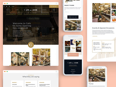 Cafe En Seine design ui use interface ux web website