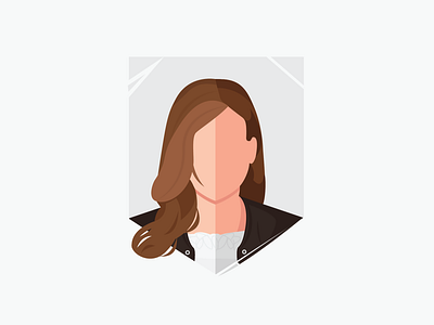 Molly Bloom adobe illustrator art avatar character design design draw fanart flat design icon illustration illustrator jessica chastain molly bloom movie vector