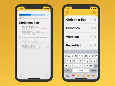 Daily UI #042 || To do list 042 42 app boogaert bucketlist daily groceries groseries iphone list mathijs mathijs boogaert mockup notes to do ui