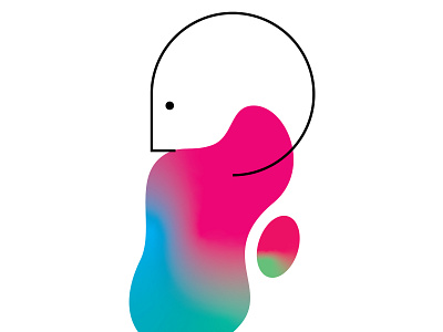 gradient face aghoriart animation arjun makwna art artist branding design fashion flat graphic graphic design icon illustration indian logo people typography ui ux web