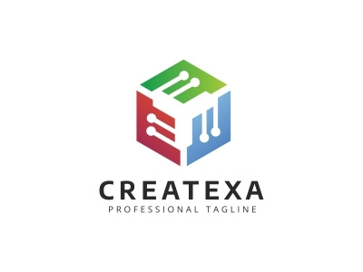 Createxa Hexagon Logo abstract aplications app application architecture brand branding business construction corporate engineering factory green hardware hexagon identity industry logo logotype pixel