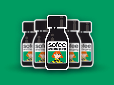 Sofee and the gang - sticker barista coffee flat design illustration packaging sofee specialty coffee sticker ui