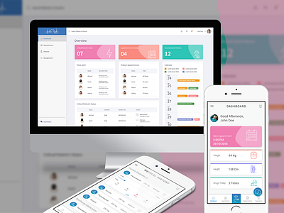 Medical Admin Dashboard app design icon typography ui ux website