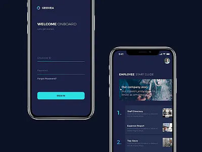 HR Enterprise productive app android applymatter blue design digital enterprise hr software ios mobile app native