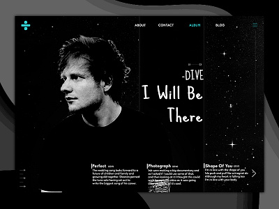 Dive-Sheeran app branding design flat typography ui ux wallpaper web website