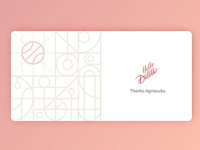 Hello Dribbble brush lettering debut design dribbble dribbble ball dribbble debut geometric geometric pattern gradient gradient color illustration pattern typography