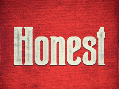 Honest design handlettering handmade type handmadefont lettering old red retro type typography