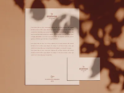 La Maison De Campage - Logo brand branding branding design design lettering logo logo design minimal