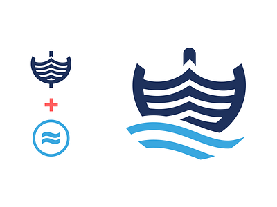 Tyne Coast College Merger branding flat icon logo