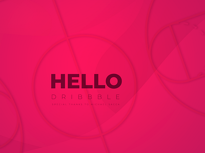 Hey! design flat hello hello dribble minimal