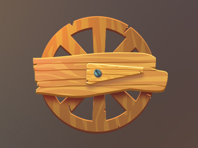 Wheel button button game game ui illustration ui wheel wood