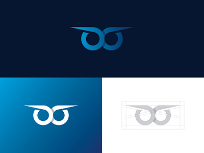 Modern Owl Eye bird brand designer eye logo eye logo for sale graphic designer logo designer logo for sale logo maker logoground owl logo owl logo for sale stock logos