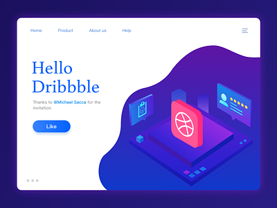 Hello Dribbble ui ux 插图